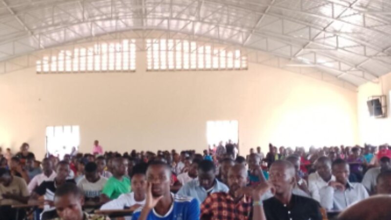 Enthusiastic students at info-session Lukenya University