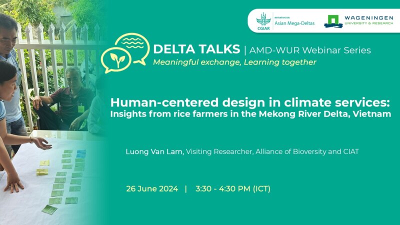 Delta After Talk: human-centered design in climate services