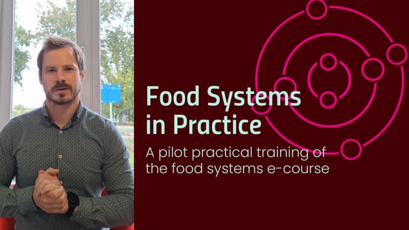 Food Systems in Practice:  A Pilot Training as Follow-Up Of Our E-Course