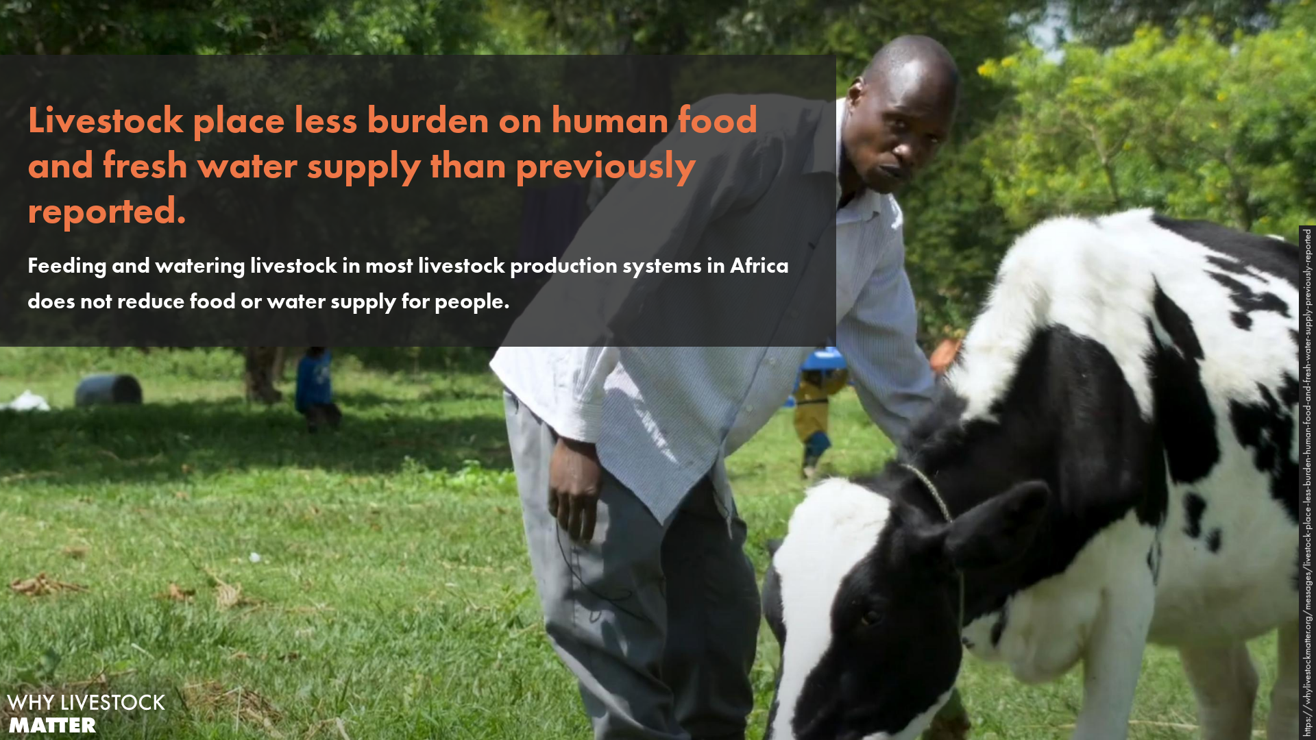 Livestock place less burden on human food and fresh water supply than previously reported 305 landscape